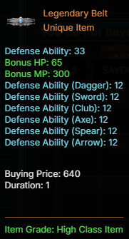 Legendary Belt
